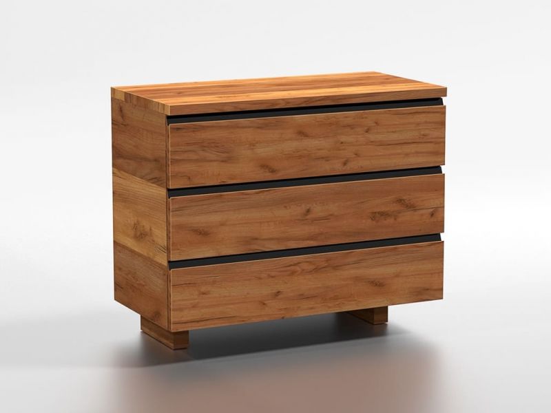 Commode Pégase en chêne massif 3 tiroirs Commode Pégase en chêne massif 3 tiroirs