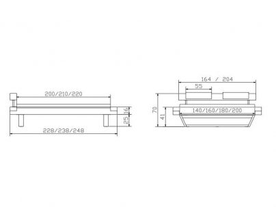 Dimensions du lit Aosta Balco