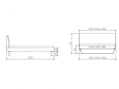 Dimensions du lit Pietra