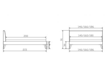 Dimensions du lit Simono