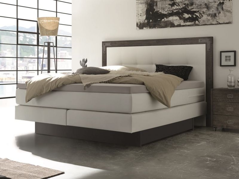 HASENA - Lit boxspring Nevada en bois d'acacia massif HASENA - Lit boxspring Nevada en bois d'acacia massif