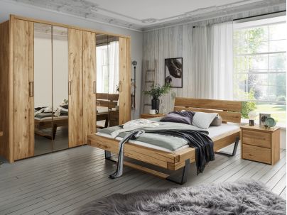 Lit Arthur 5 en chêne massif haut de gamme, meuble pour la chambre. Le Monde du Lit