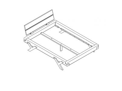Lit Arthur 9 en chêne massif haut de gamme, meuble pour la chambre. Le Monde du Lit