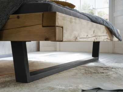 Lit en bois massif FSC, fabrication européenne