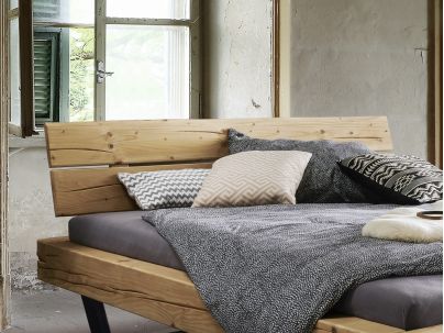 Lit Arthur 6 en epicea massif haut de gamme, meuble pour la chambre. Le Monde du Lit