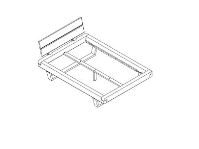 Lit Arthur 6 en epicea massif haut de gamme, meuble pour la chambre. Le Monde du Lit