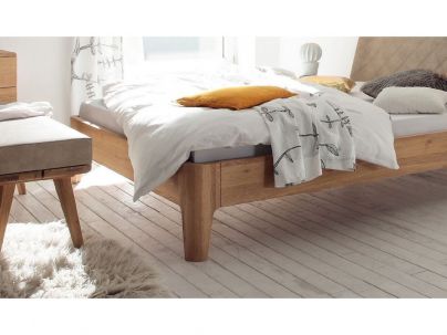 Lit Gabo en bois de chêne massif haut de gamme | Le Monde du Lit