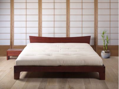 Lit Japan en pin massif de qualité. Meuble pour la chambre. Le Monde du Lit