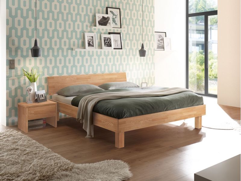 HASENA - Lit en chêne massif