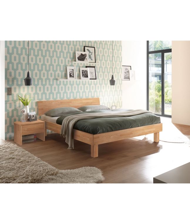 HASENA - Lit en chêne massif