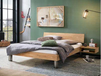 HASENA - Lit en chêne massif