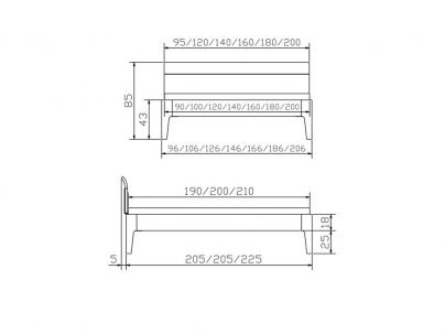 Lit Xyvola en hêtre massif blanc, Hasena fabricant Suisse. Meuble pour la chambre