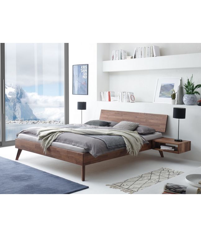 HASENA - Lit en noyer massif