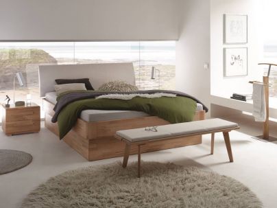 Lit Practico Silvio en hêtre massif, Hasena fabricant Suisse. Meuble pour la chambre