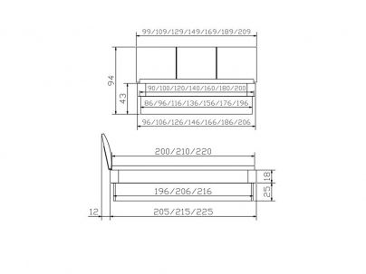 Lit Practico Silvio en hêtre massif, Hasena fabricant Suisse. Meuble pour la chambre