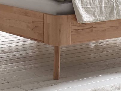 Lit Lumo en hêtre massif, Hasena fabricant Suisse. Meuble pour la chambre