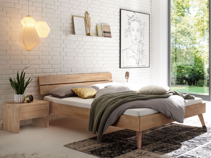 HASENA - Lit en chêne massif