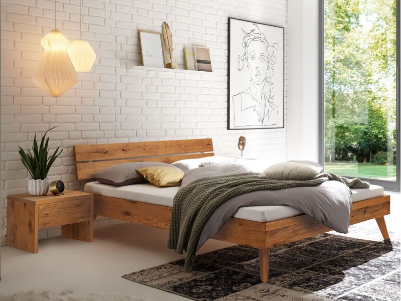 HASENA - Lit en chêne massif