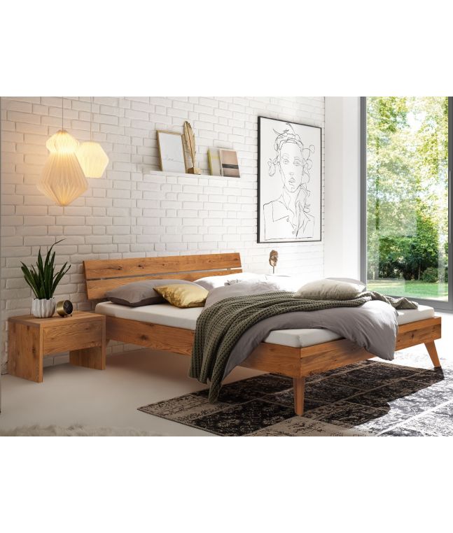 HASENA - Lit en chêne massif