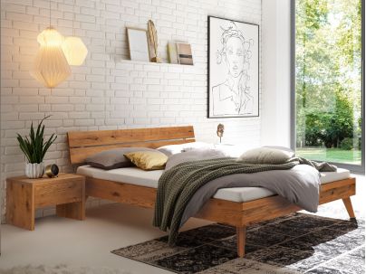 HASENA - Lit en chêne massif