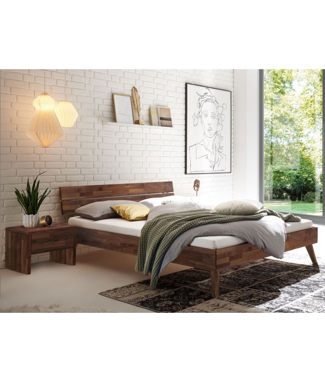 HASENA - Lit en noyer massif