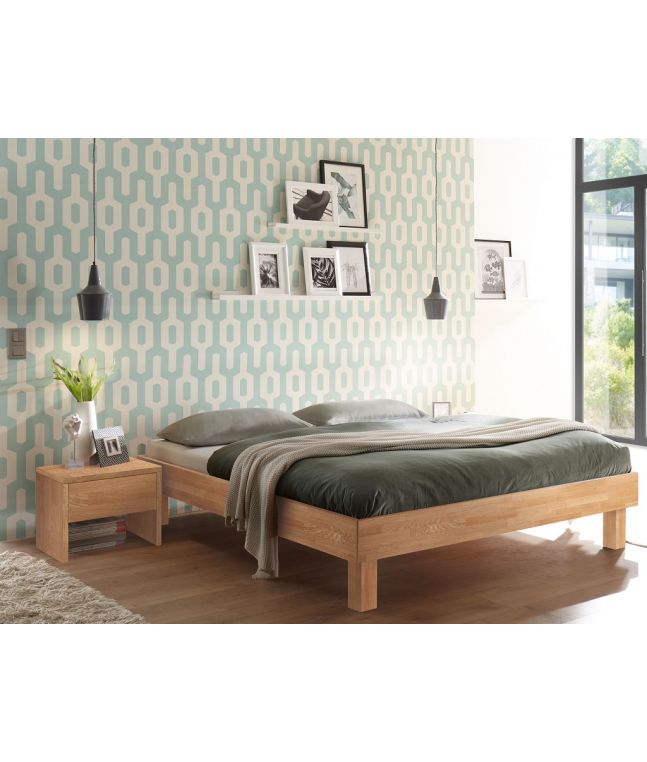 HASENA - Lit en chêne massif