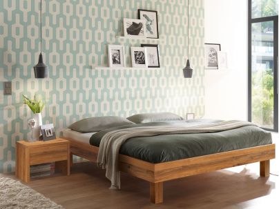 HASENA - Lit en chêne massif