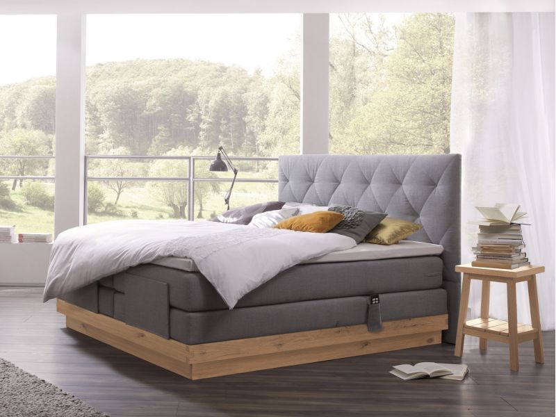 HASENA - Lit Boxspring et chêne massif HASENA - Lit Boxspring et chêne massif