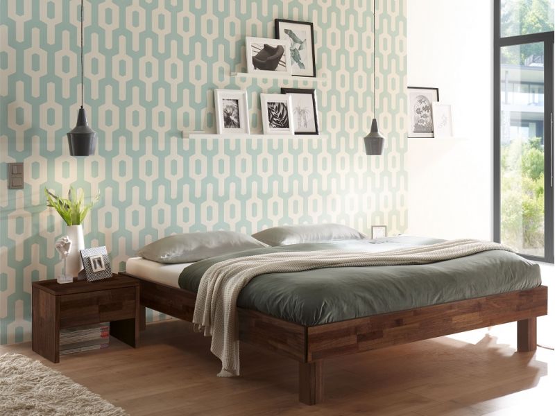 HASENA - Lit en noyer massif HASENA - Lit en noyer massif