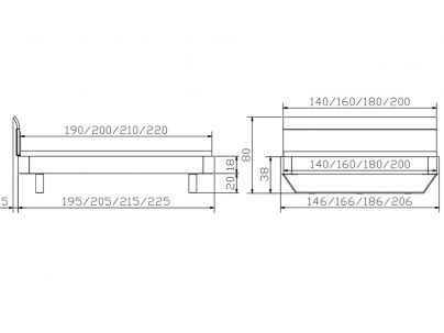 Lit Airo en hêtre massif, Hasena fabricant Suisse. Meuble pour la chambre. Le Monde du Lit