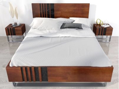 Lit Jacinthe en hêtre massif haut de gamme | Le Monde du Lit