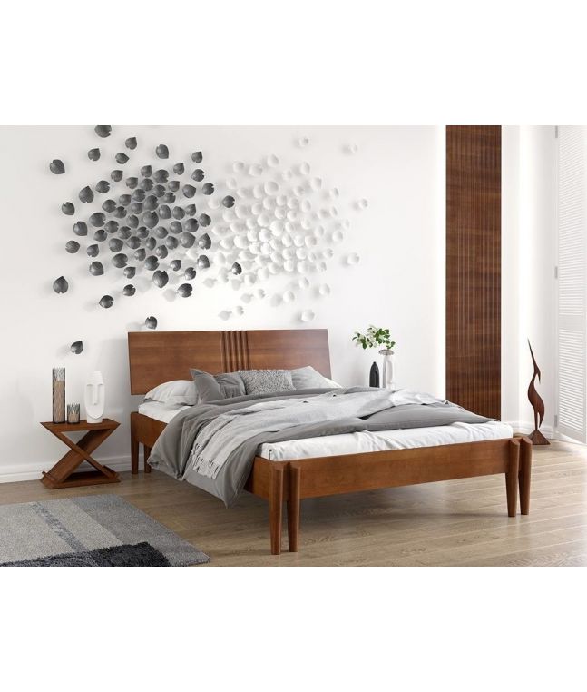 Lit Lilas en hêtre massif