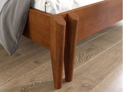 Lit Lilas en hêtre massif haut de gamme | Le Monde du Lit