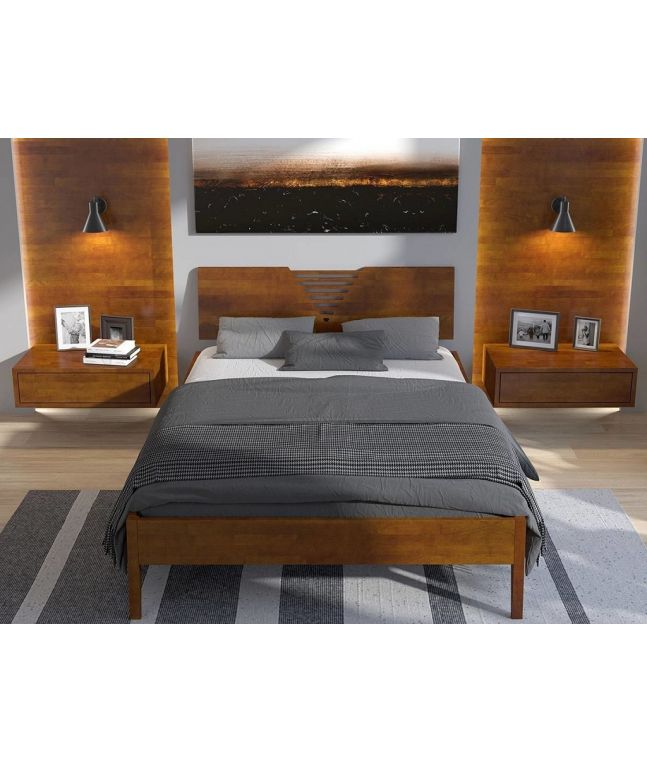 Lit Myosotis en hêtre massif