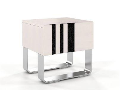 Chevet Jacinthe 1 tiroir en hêtre massif haut de gamme | Le Monde du Lit