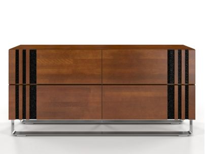 Commode Jacinthe 4 tiroirs en hêtre massif haut de gamme | Le Monde du Lit