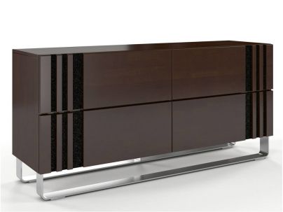 Commode Jacinthe 4 tiroirs en hêtre massif haut de gamme | Le Monde du Lit