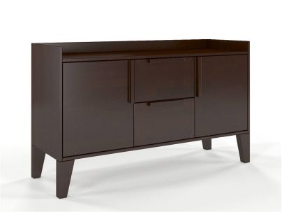 Commode Amaryllis 2 tiroirs et 2 portes en hêtre massif haut de gamme | Le Monde du Lit