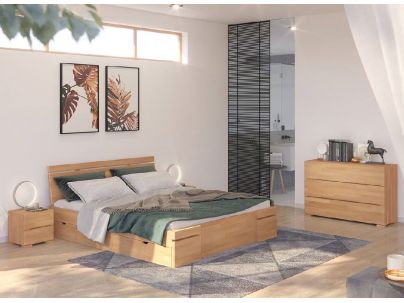 Chevet en bois massif, fabrication européenne