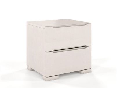 Chevet Iris 2 tiroirs en hêtre massif haut de gamme | Le Monde du Lit