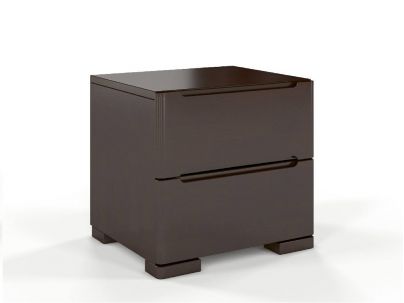 Chevet Iris 2 tiroirs en hêtre massif haut de gamme | Le Monde du Lit