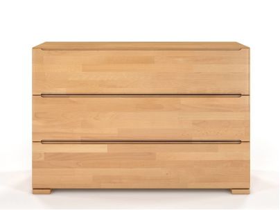 Commode Iris 3 tiroirs en hêtre massif haut de gamme | Le Monde du Lit