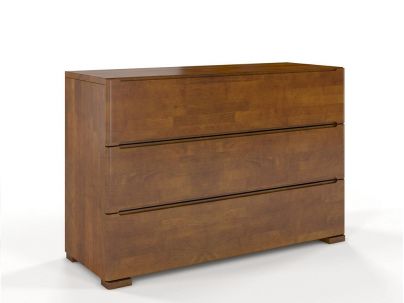 Commode Iris 3 tiroirs en hêtre massif haut de gamme | Le Monde du Lit