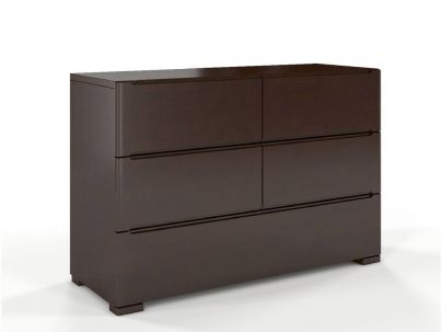 Commode Iris 5 tiroirs en hêtre massif haut de gamme | Le Monde du Lit