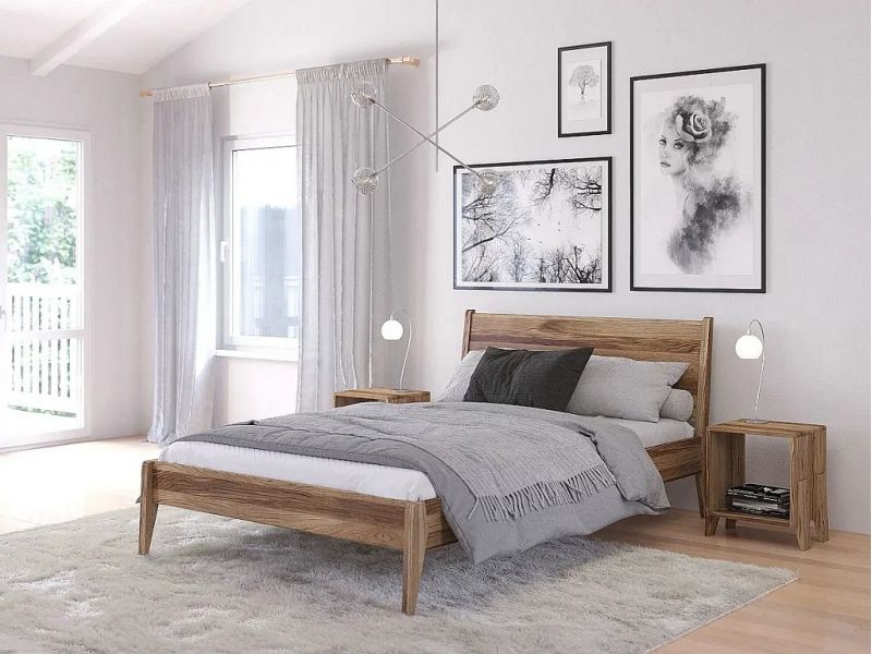 Lit Jasmin 2 en chêne massif