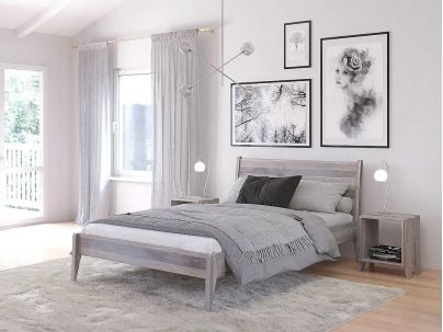 Lit Jasmin 2 en chêne massif haut de gamme | Le Monde du Lit