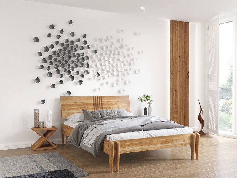 Lit Lilas 2 en chêne massif Lit Lilas 2 en chêne massif