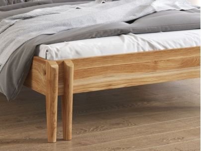 Lit Lilas 2 en chêne massif haut de gamme | Le Monde du Lit