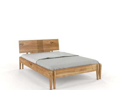Lit Lilas 2 en chêne massif haut de gamme | Le Monde du Lit