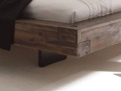 Lit Factory Vilo en acacia massif, Hasena fabricant Suisse. Meuble pour la chambre